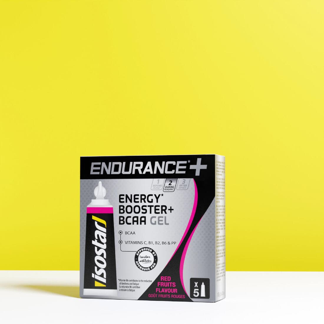 Gel énergétique ENDURANCE BCAA fruits rouges 5x20g