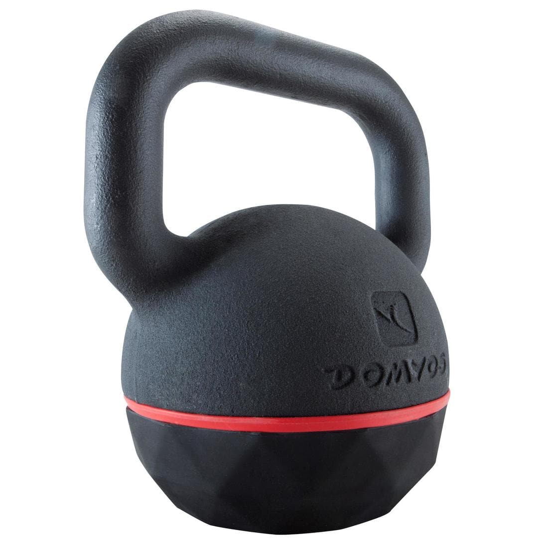 Kettlebell en fonte et base caoutchouc - 20 kg