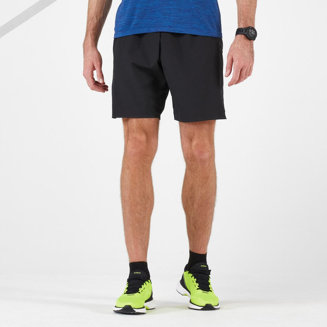 SHORT RUNNING HOMME AVEC PORTAGE KIPRUN MARATHON NOIR