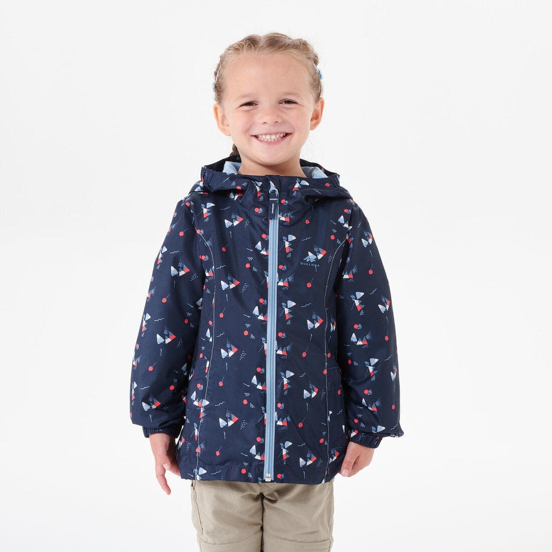 Veste imperméable de randonnée enfant - MH500 KID - 2-6 ANS