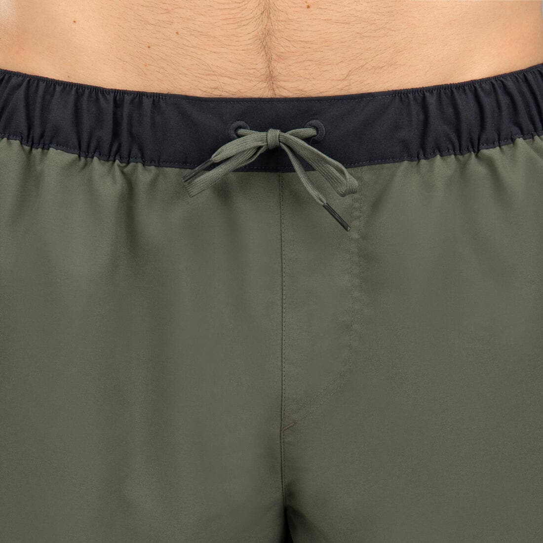 Surf boardshort court 100 SUNSTRIPE GREEN