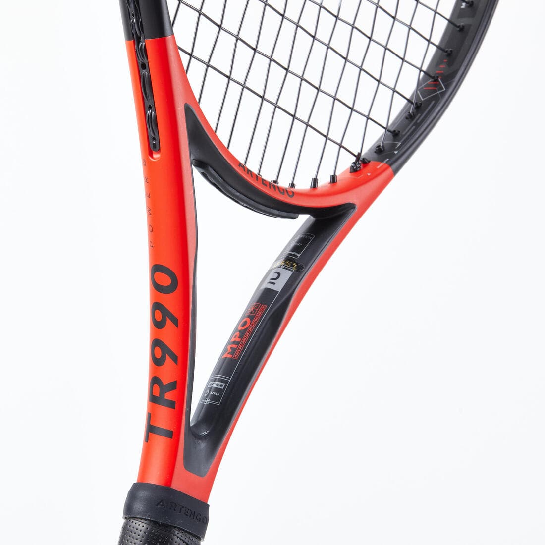 Raquette de tennis adulte - ARTENGO TR990 POWER Rouge Noir 285g