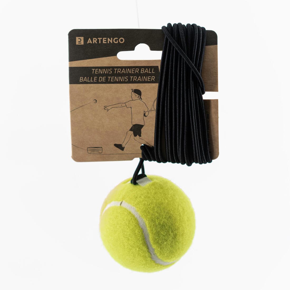 BALLE DE TENNIS ET ELASTIQUE POUR "TENNIS TRAINER"