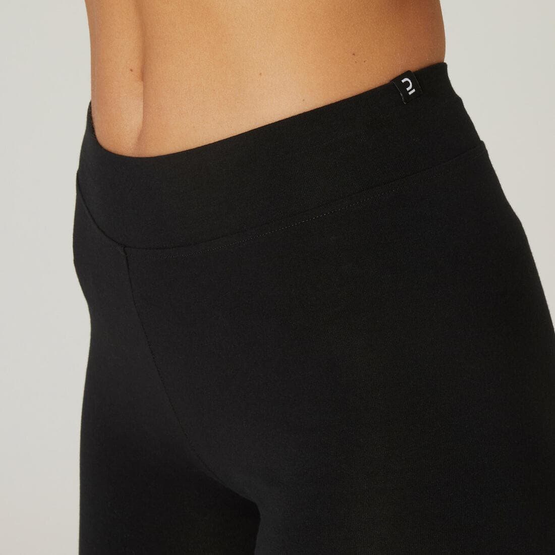 Short cycliste de fitness femme, noir ultra