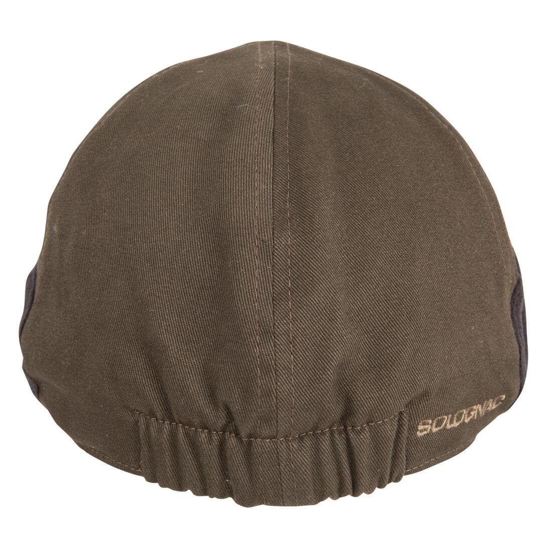 Casquette plate chasse chaude marron