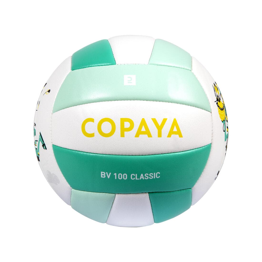 Ballon de Beach volley 100 Classic cousu Taille 3 Junior Vert Totem