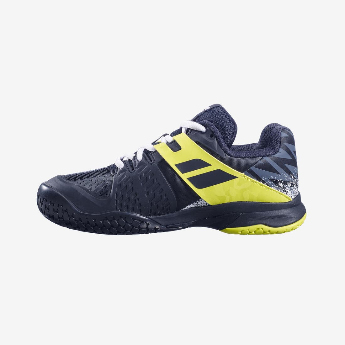 Chaussures de tennis enfant multicourt - Propulse noir jaune