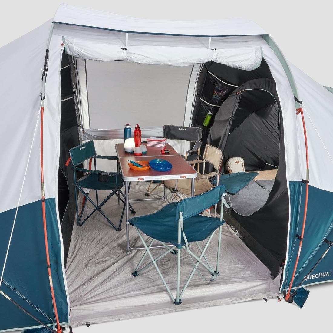 Tente à arceaux de camping - Arpenaz 4.2 F&B - 4 Places - 2 Chambres