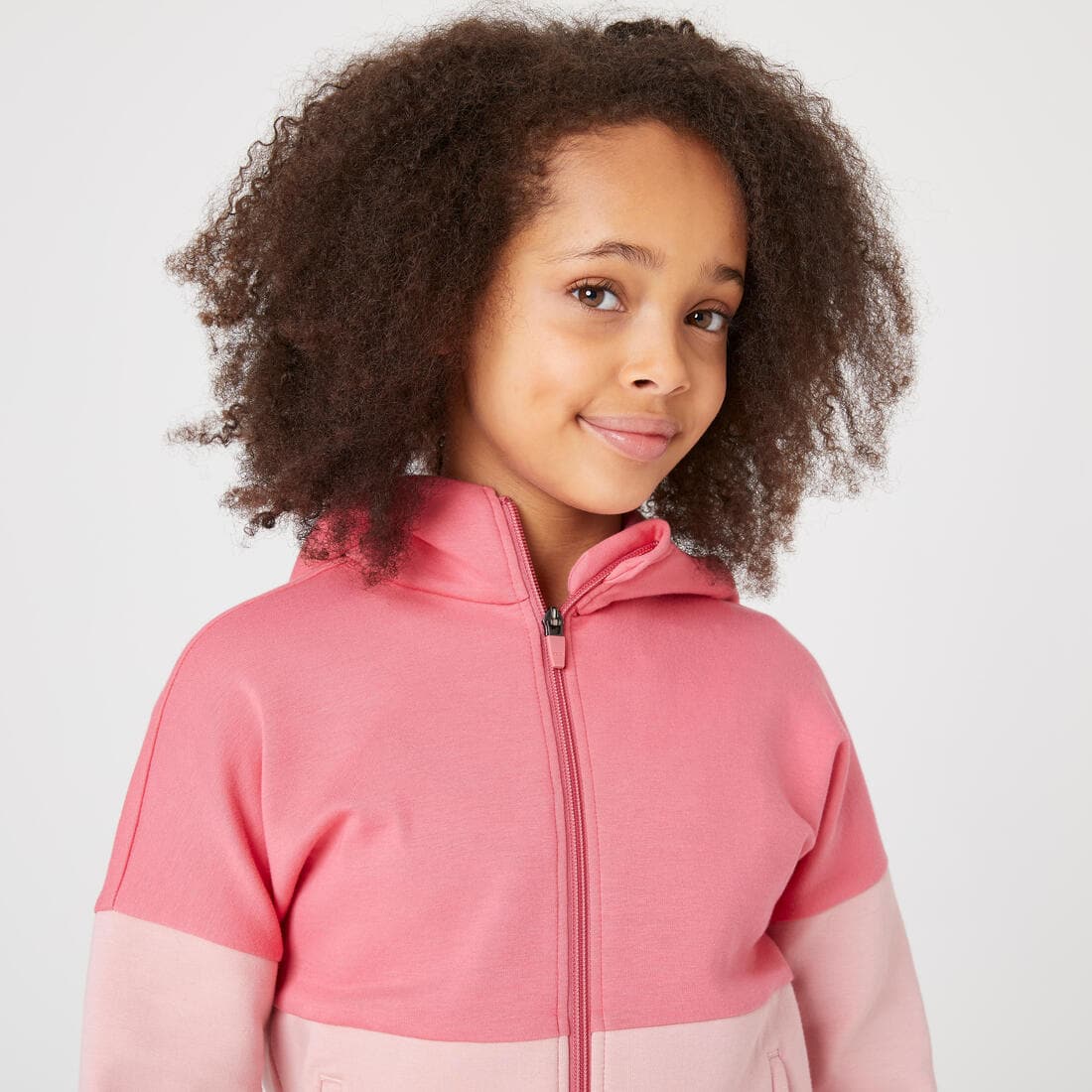 Sweat zippé à capuche enfant coton respirant - 900