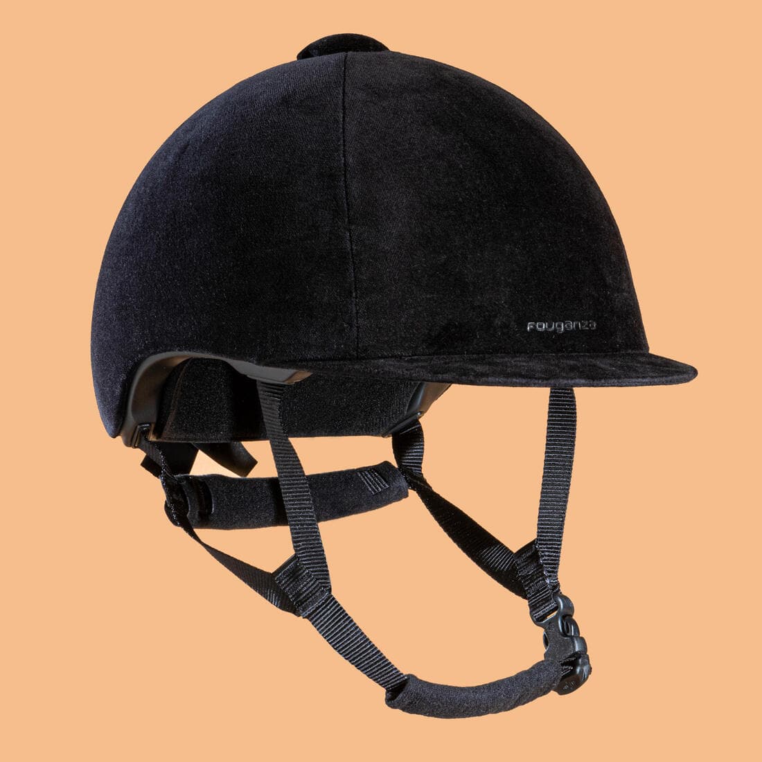 Casque équitation Adulte et Enfant - 140 velours noir