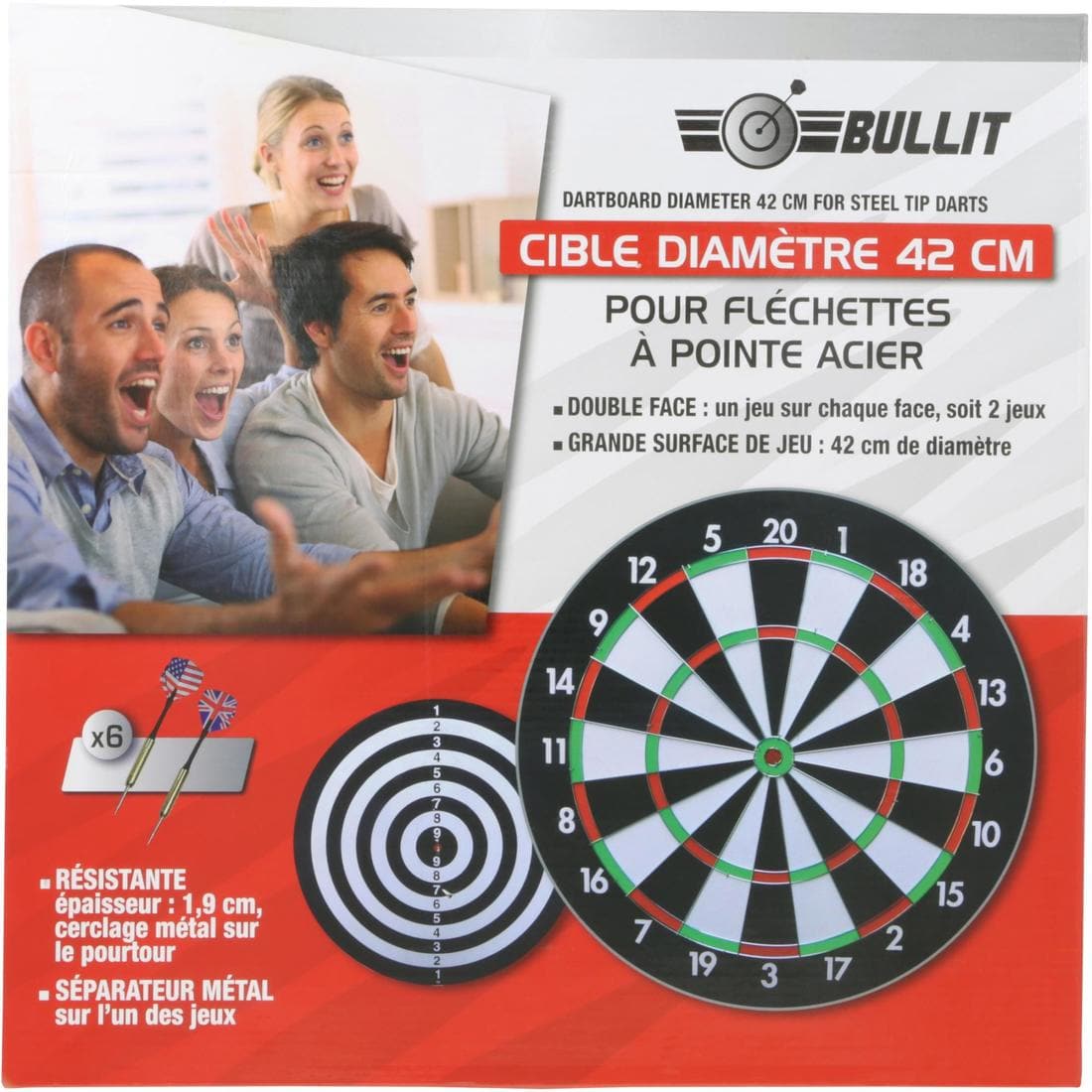 KIT CIBLE DE FLECHETTES POINTES ACIER