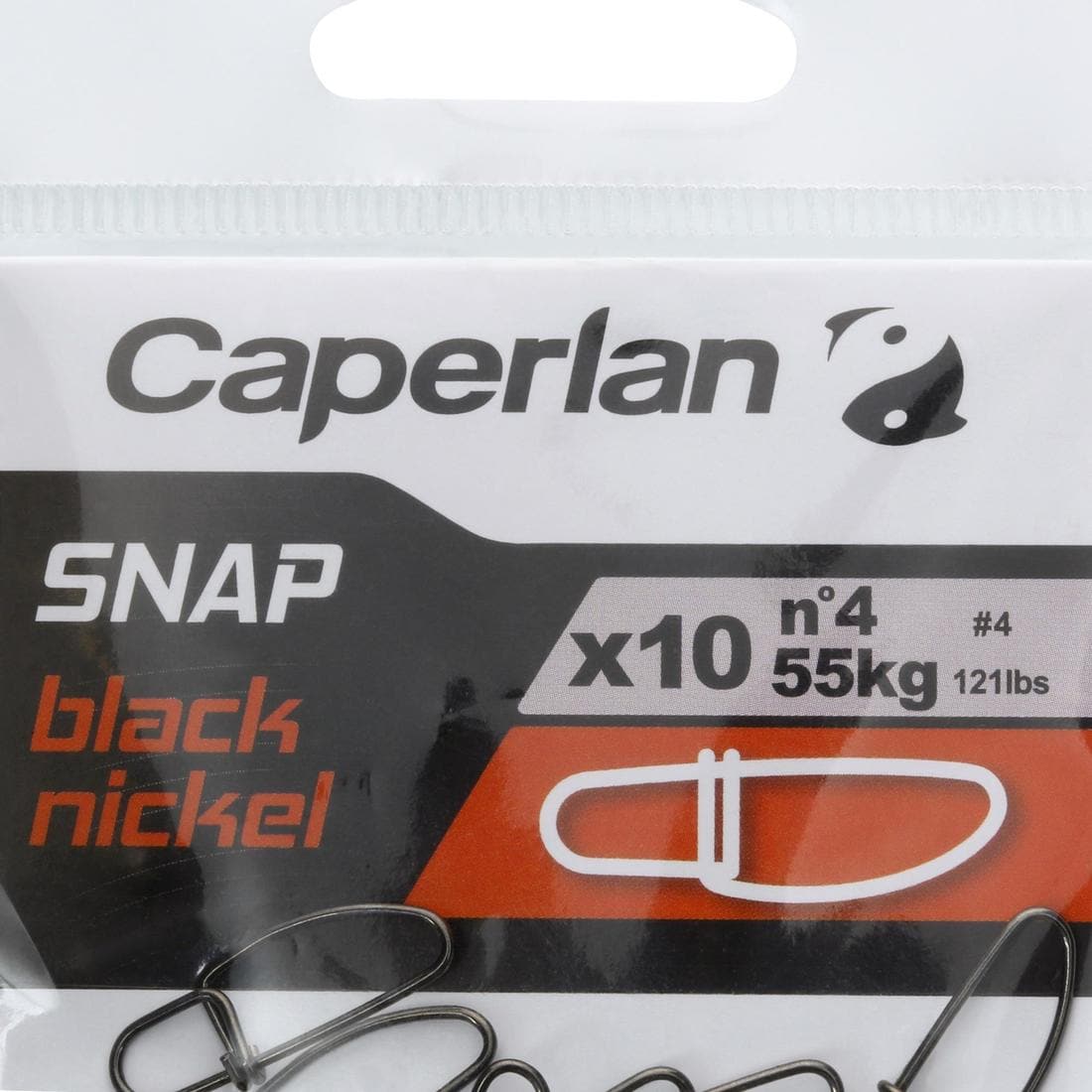 AGRAFE PÊCHE SNAP BLACK NICKEL X10