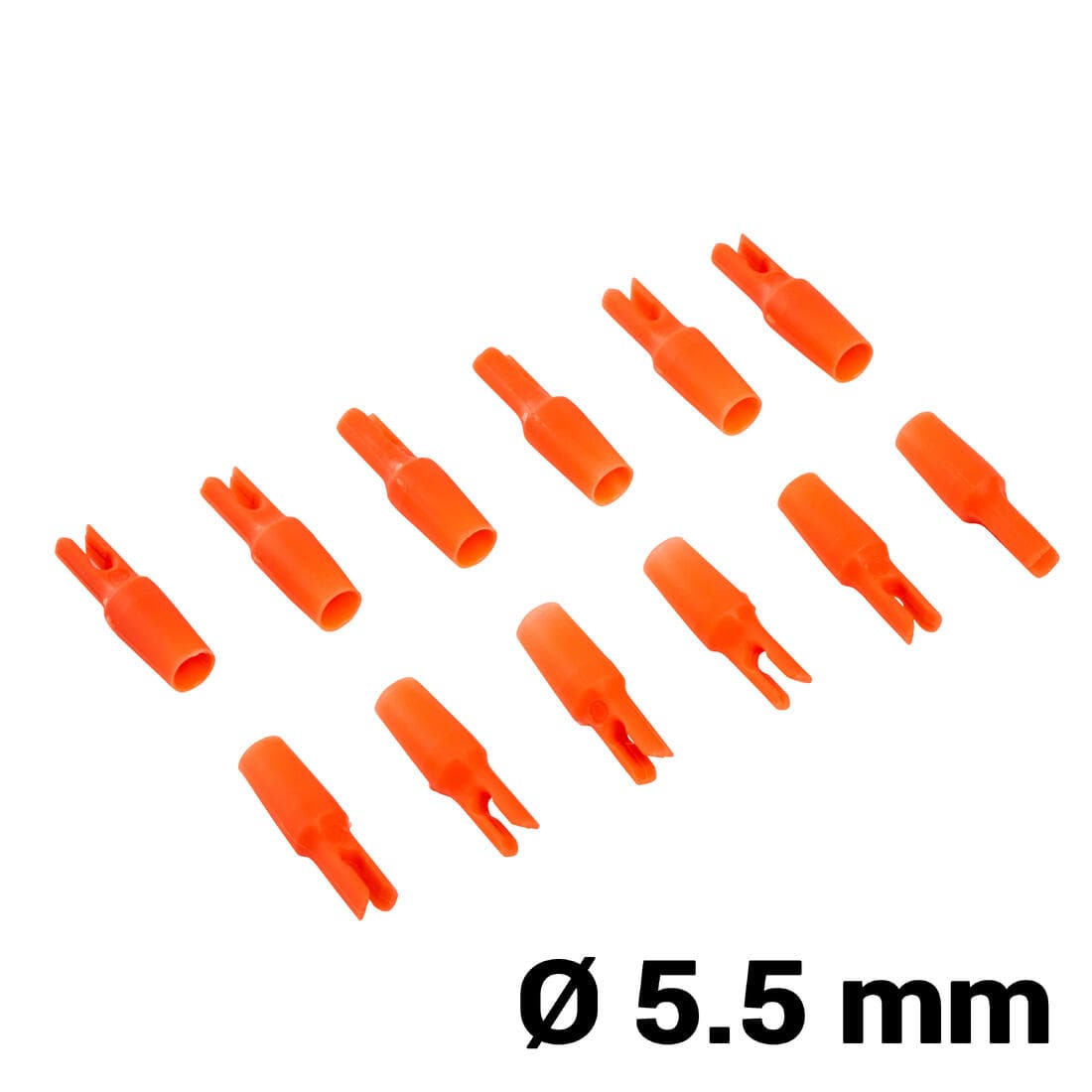 12 ENCOCHES TIR A L'ARC 5 ET 5,5MM