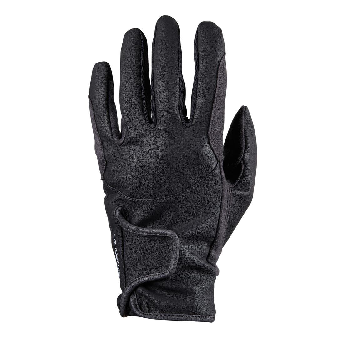 Gants équitation enfant 500 noir et