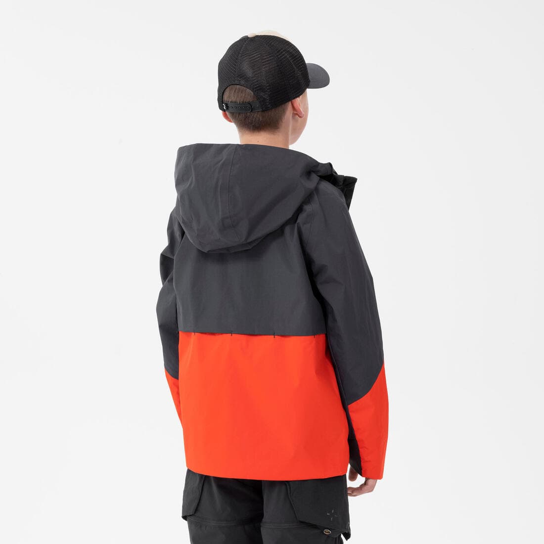 Veste imperméable de randonnée - MH500 grise et - enfant 7-15 ans