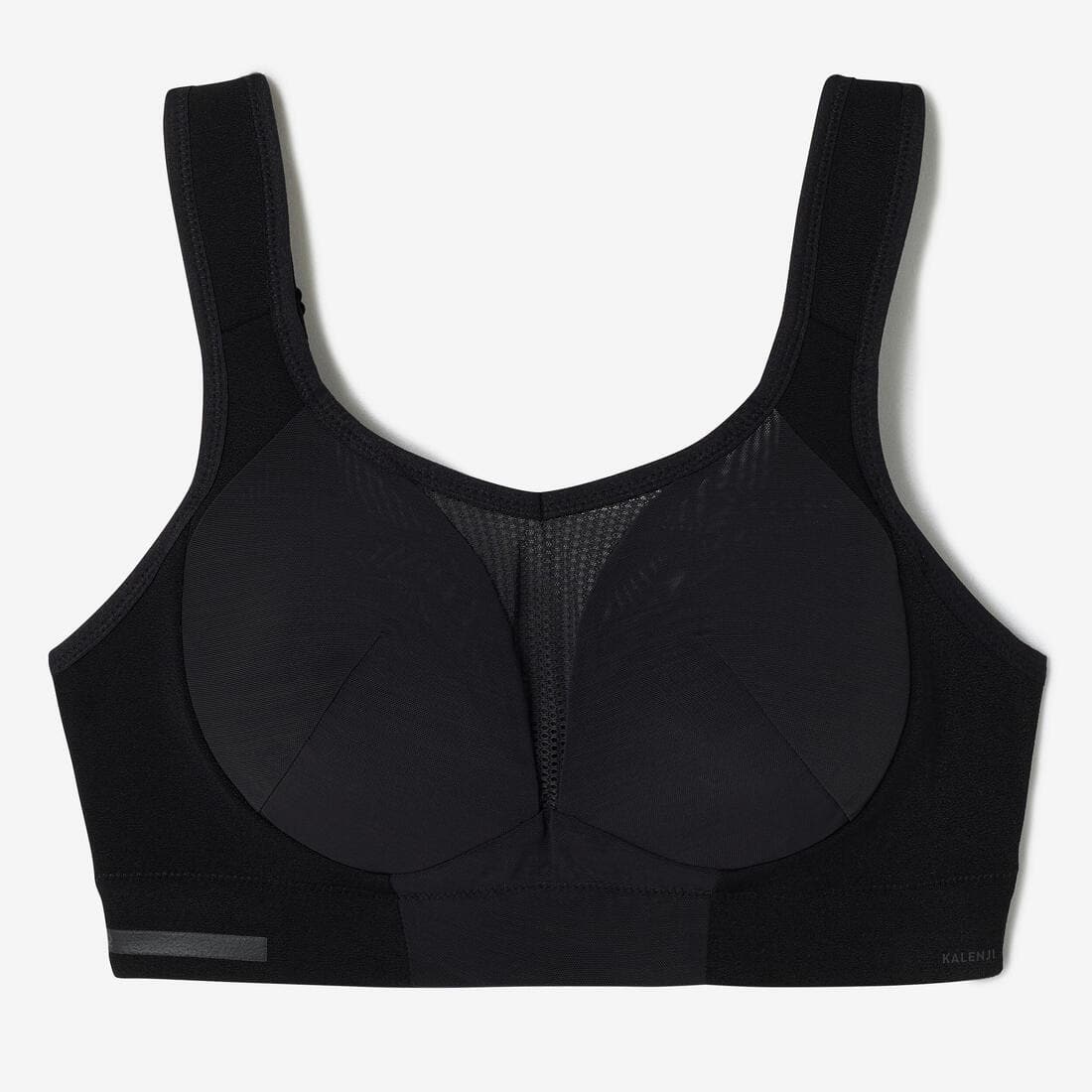 Soutien gorge bonnets E à H bretelles croisables maintien fort femme, Noir