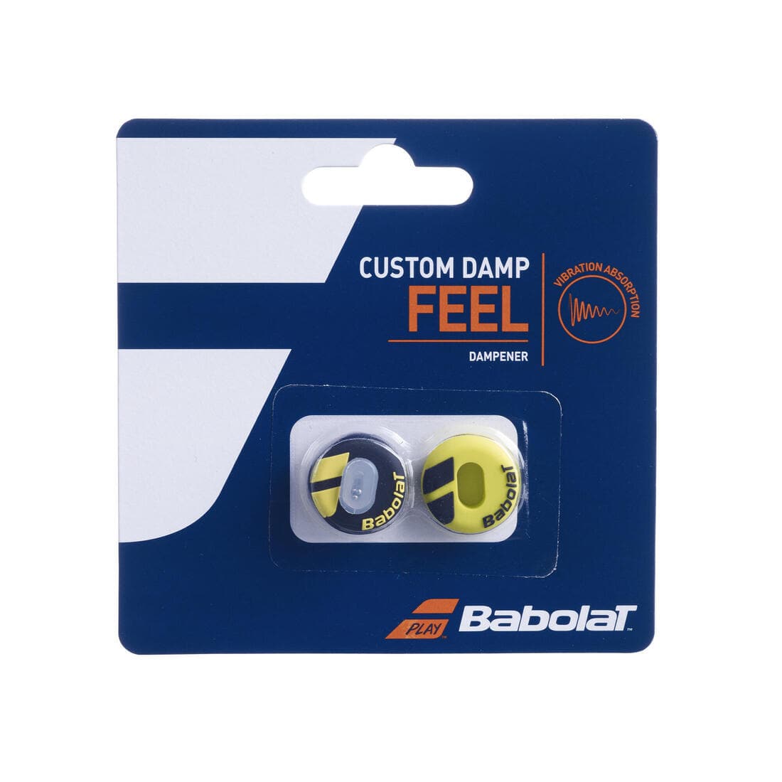 ANTIVIBRATEUR DE TENNIS BABOLAT CUSTOM DAMP AERO NOIR ET JAUNE