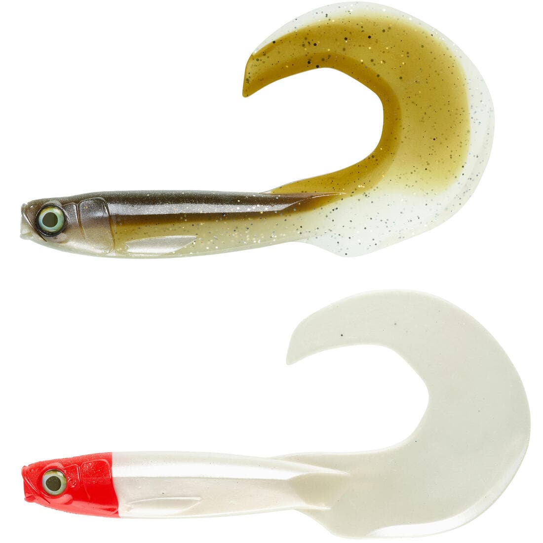 LEURRE SOUPLE PÊCHE DU SILURE KIT ROGENGRUB 140 SMELT / TETE ROUGE