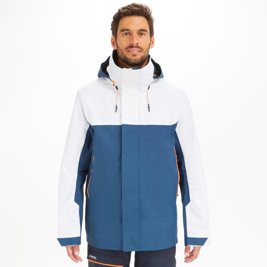 Veste imperméable coupe-vent de voile Homme SAILING 300 Navy