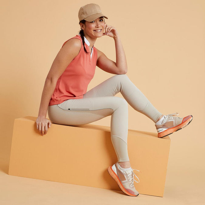 Pantalon de sport femme – 500 - Blanc cassé - Domyos - Décathlon