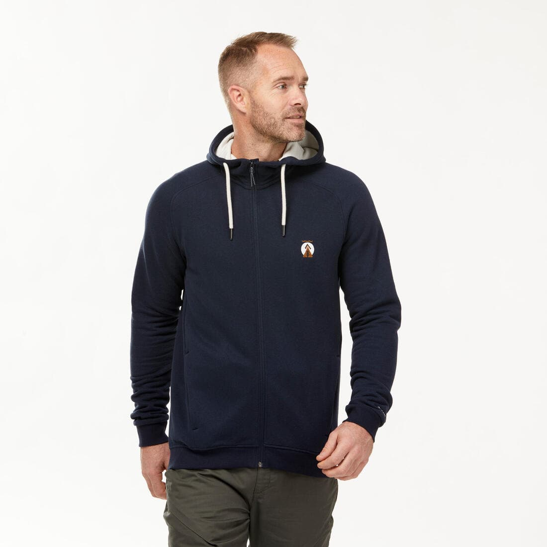 Sweat zippé à capuche de randonnée - NH150 - Homme