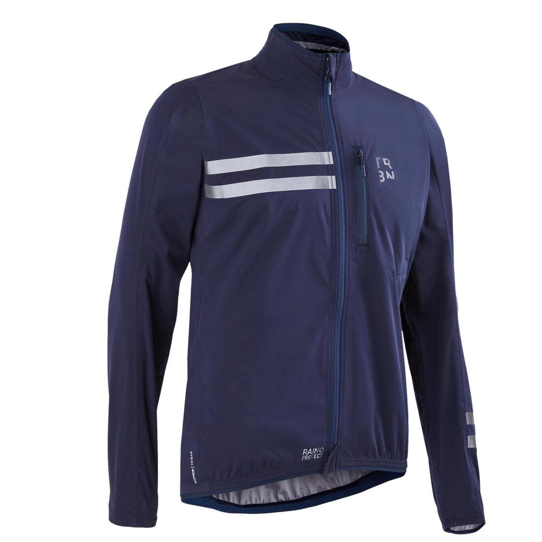 Veste vélo route manches longues coupe pluie homme - RC500 marine