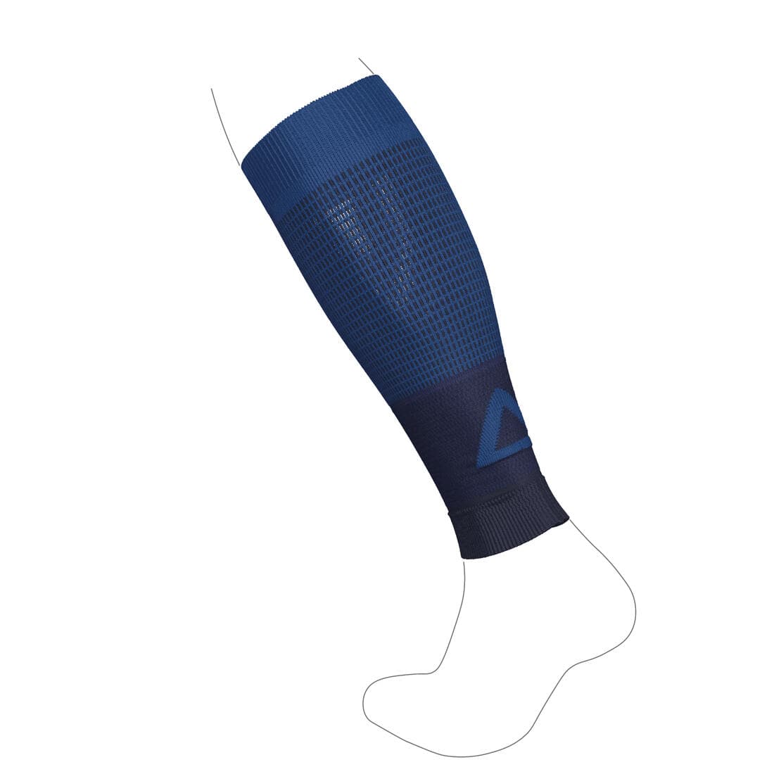 Manchon de compression running KIPRUN 500 bleus