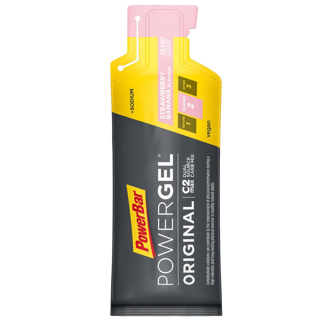 Gel énergétique POWER GEL fraise banane 4x41g