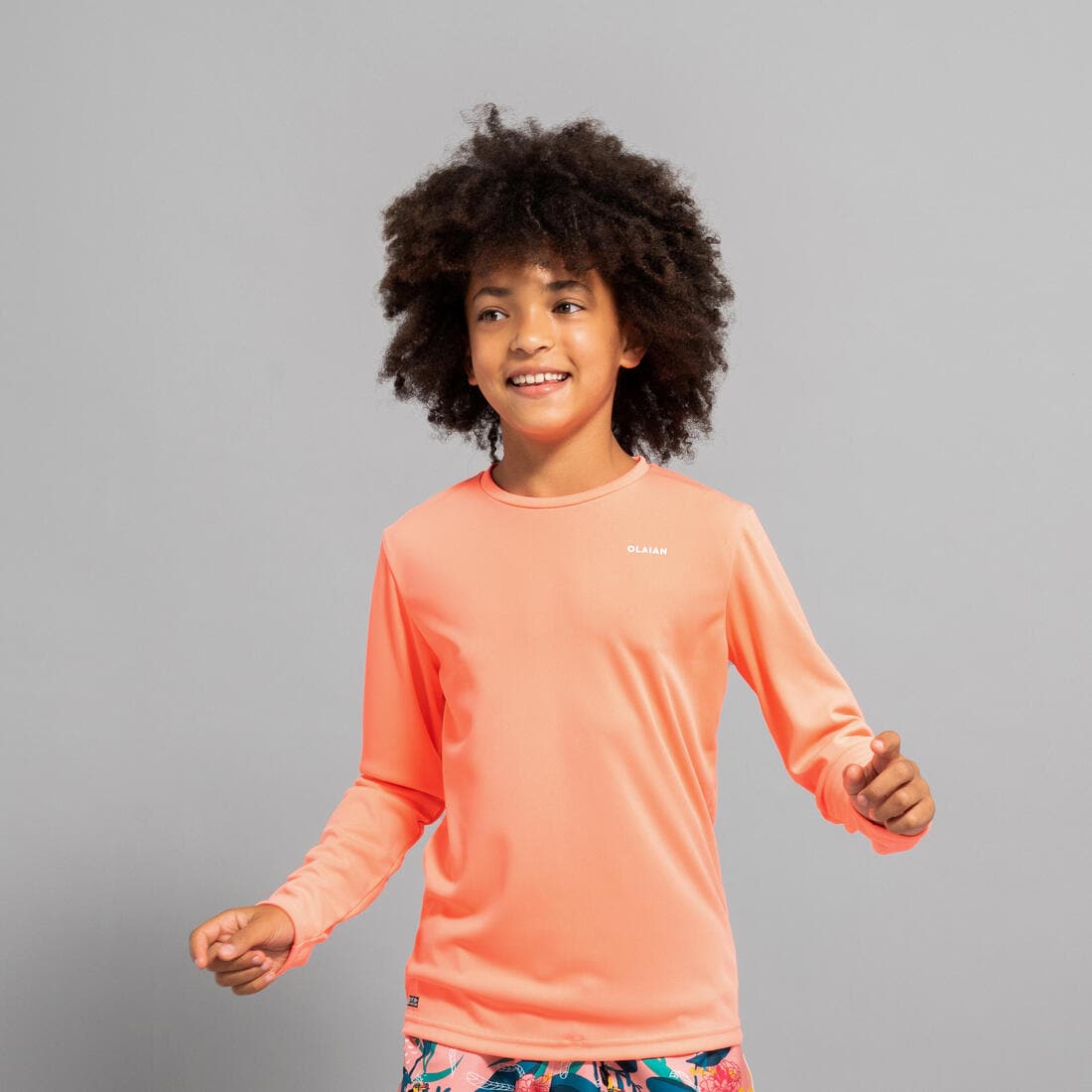 water tee shirt anti UV surf manches longues junior