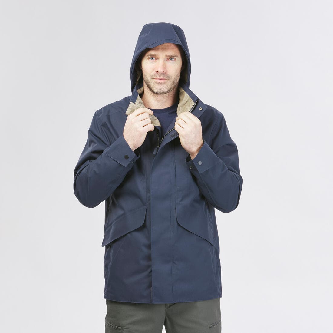 Veste imperméable de randonnée - NH550 Imper - Homme