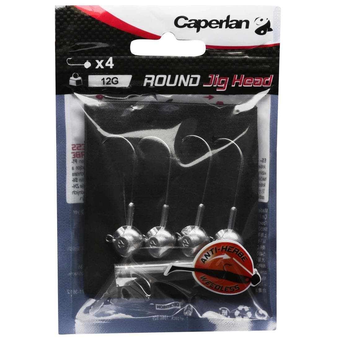 Tête plombée pêche aux leurres souples ROUND JIG HEAD x4 7 gr