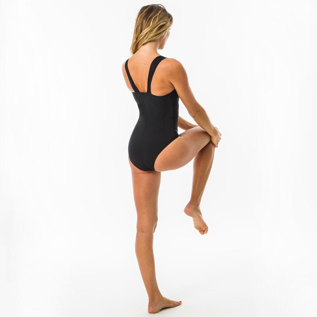 Maillot de bain 1 pièce femme gainant à effet ventre plat DORA NOIR