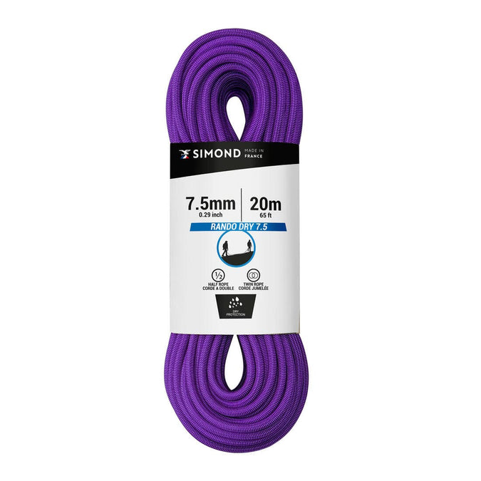 





CORDE A DOUBLE DRY 7.5 mm x 20 m - RANDO DRY violette, photo 1 of 3