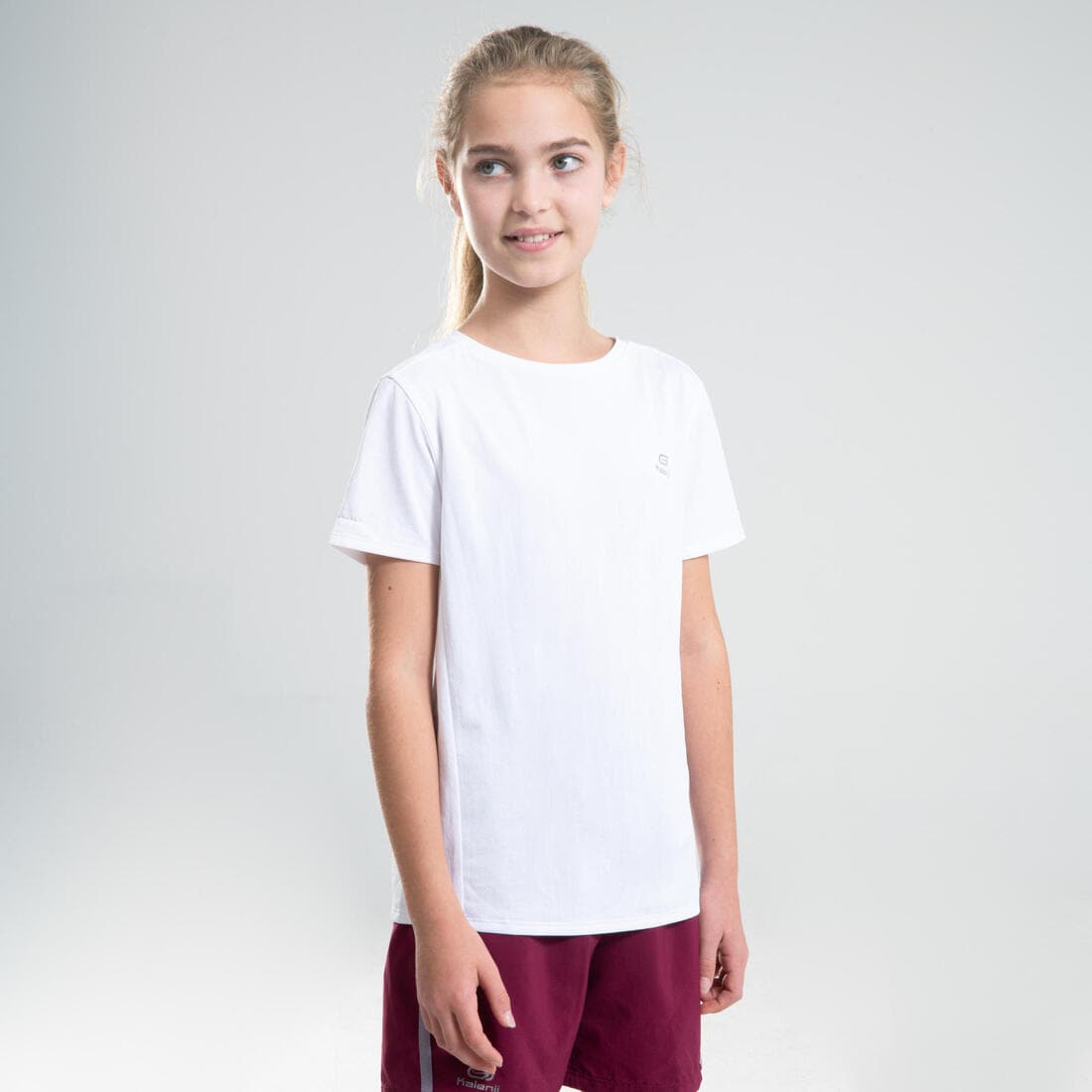 T-shirt multisport respirant enfant mixte, Blanc