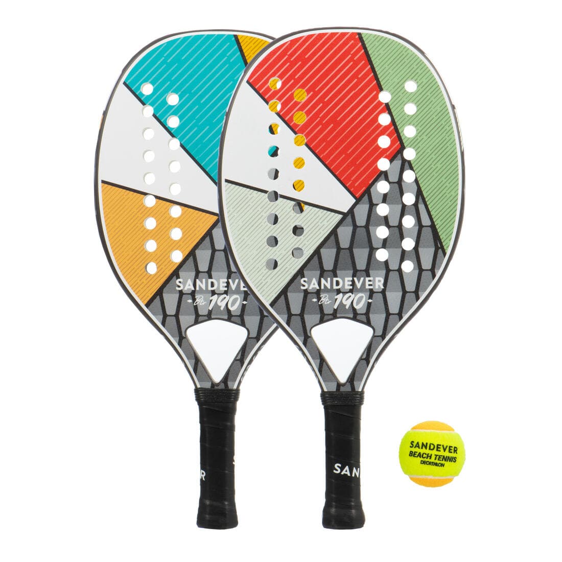 set raquettes Beach Tennis SET BTR 190 AD .