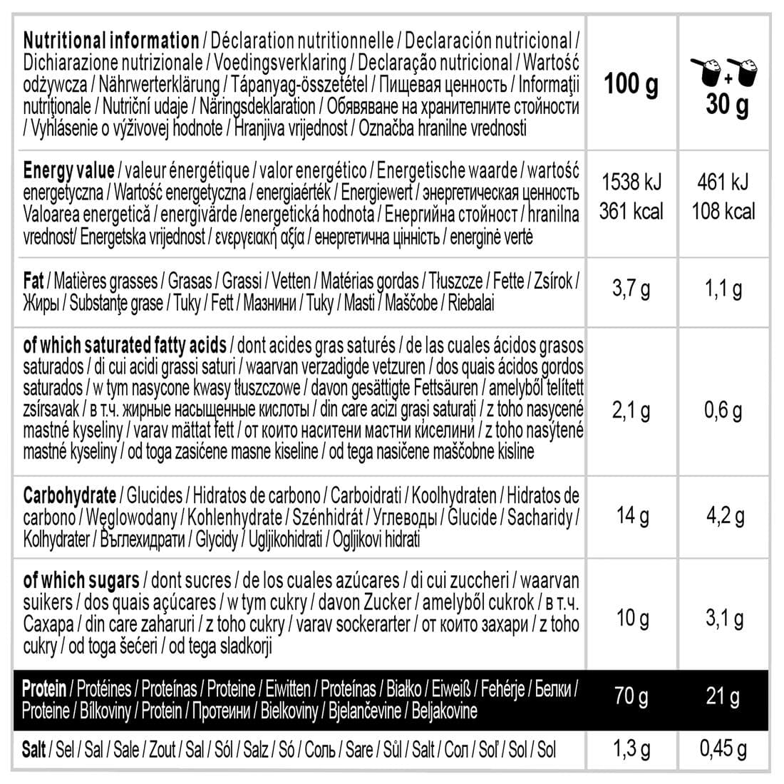 Whey protein cookies & cream 900g