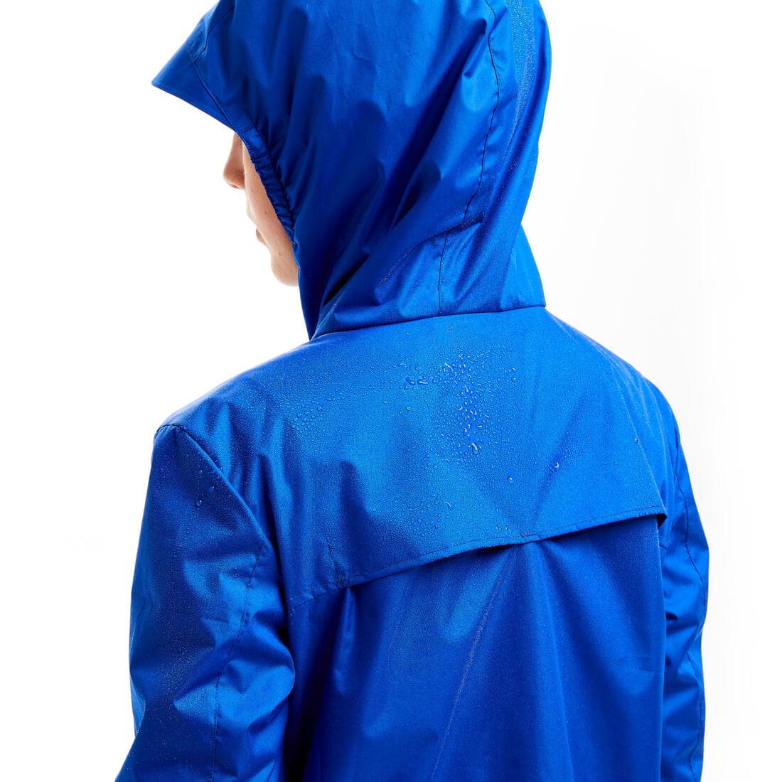 VESTE COUPE PLUIE DE FOOTBALL T500 ENFANT BLEUE