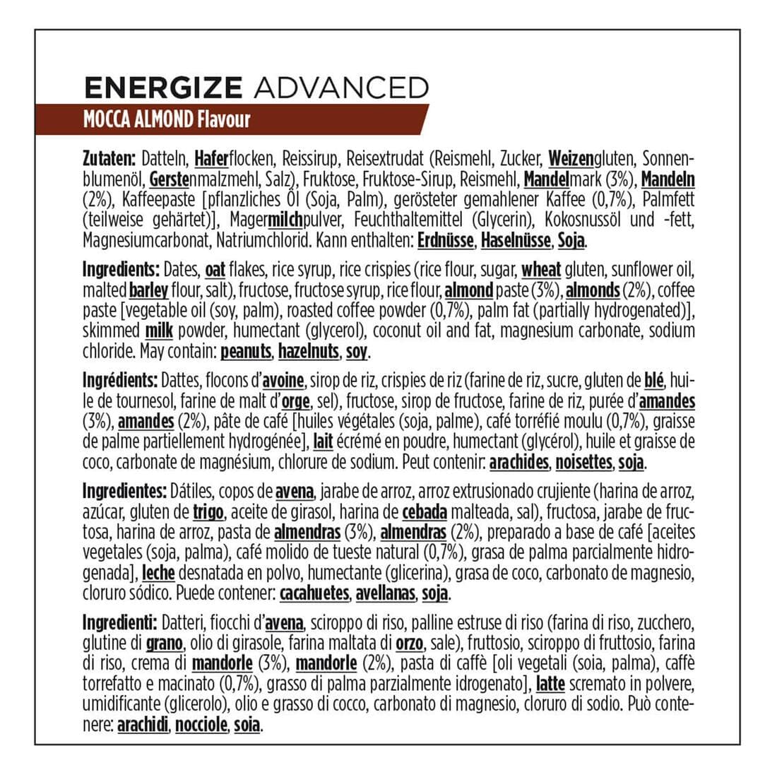 Powerbar Barre énergétique C2max Mocca Amandes (3 x 55g)