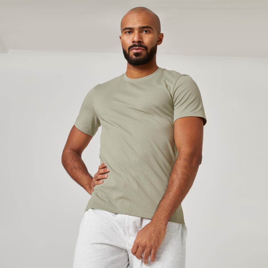 T-shirt slim en coton Homme