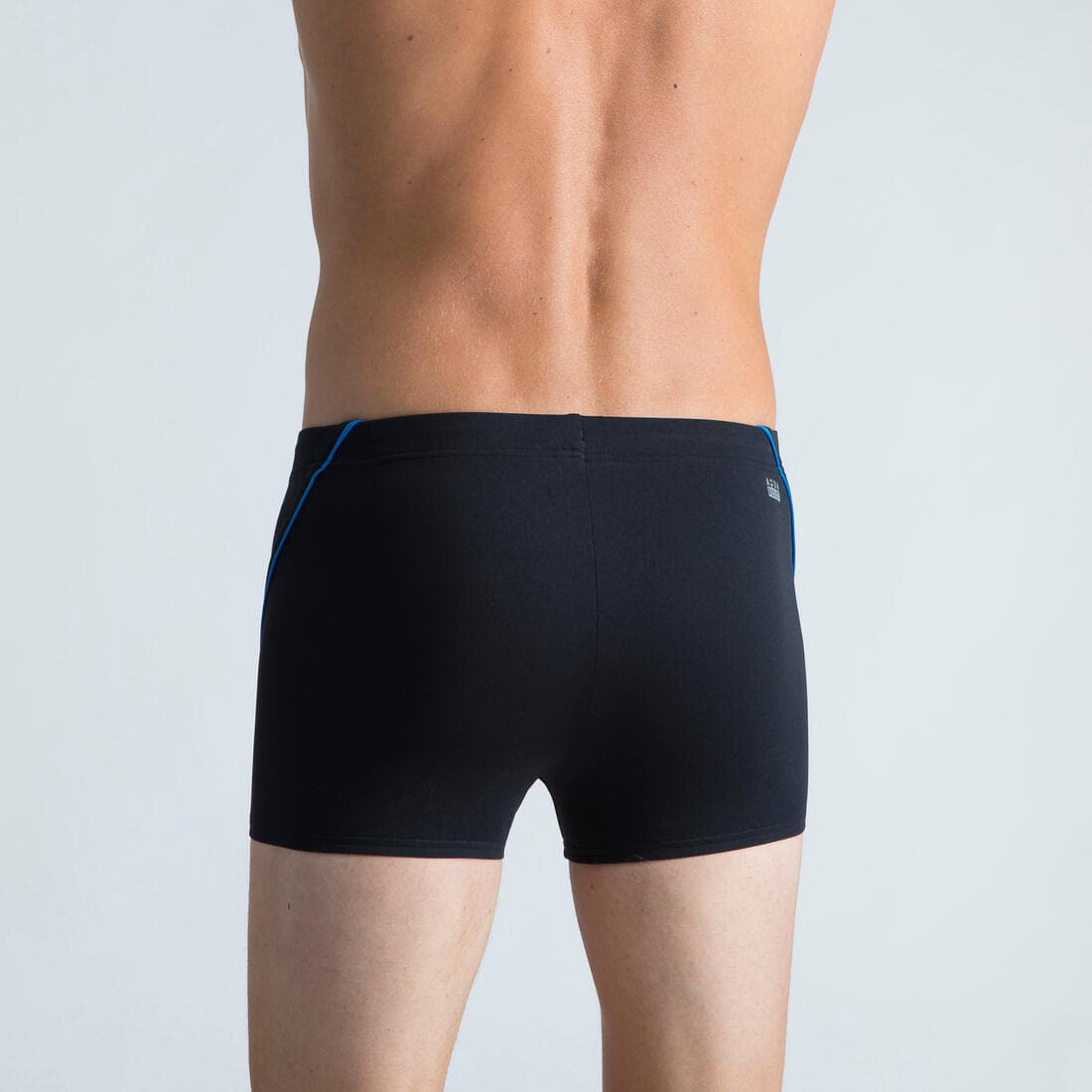 Boxer de bain natation homme - boxer 100 plus - noir bleu