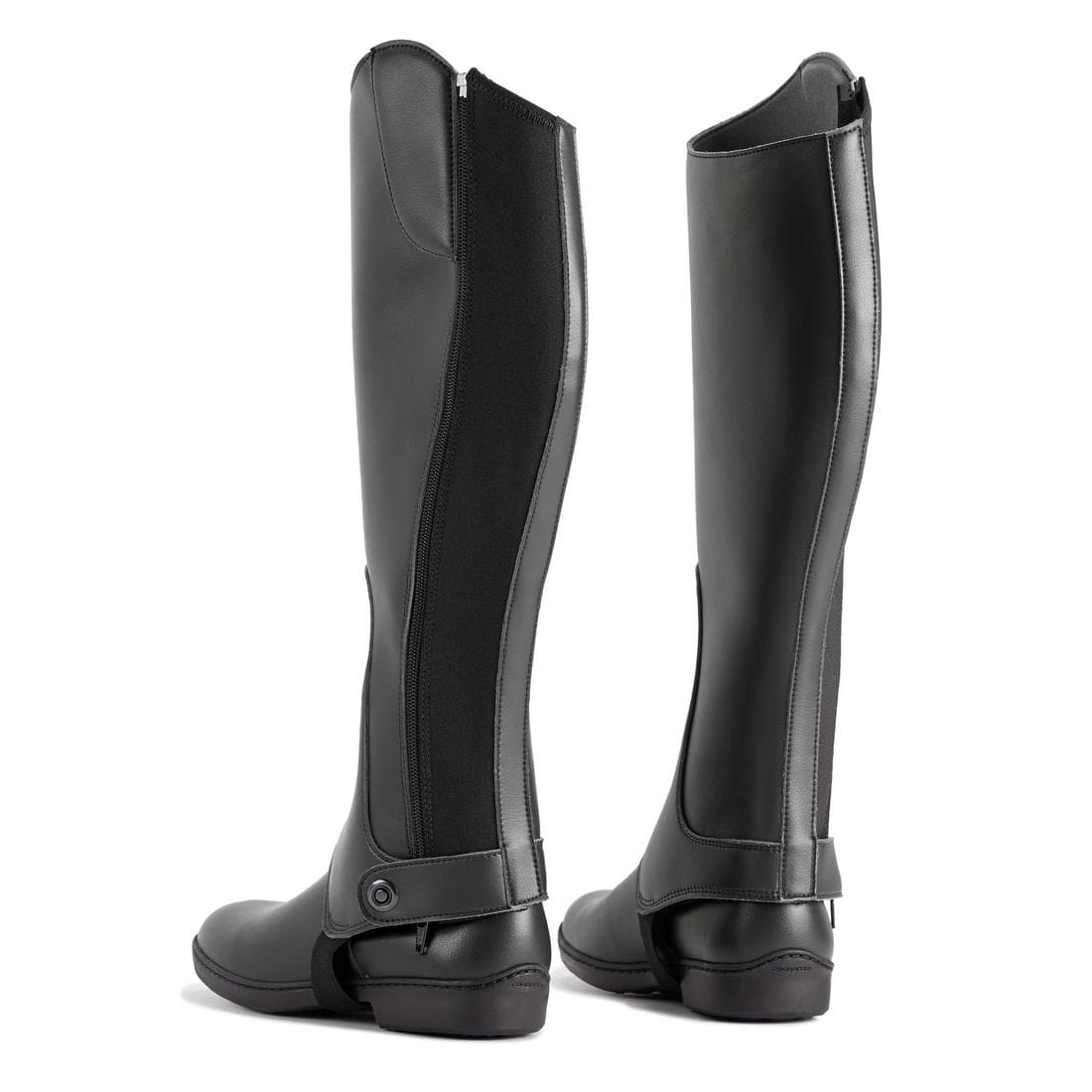 Mini-chaps équitation synthétique Adulte - 500 noires