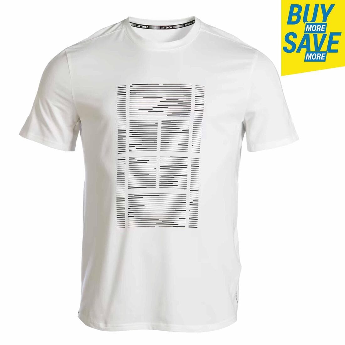 T-shirt de tennis homme - tts soft blanc cassé