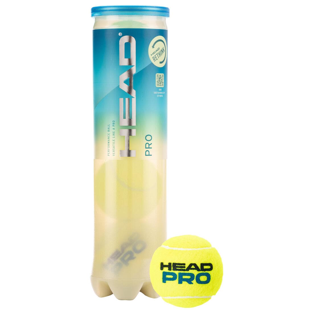 BALLE DE TENNIS HEAD PRO *4 JAUNE POLYVALENTE