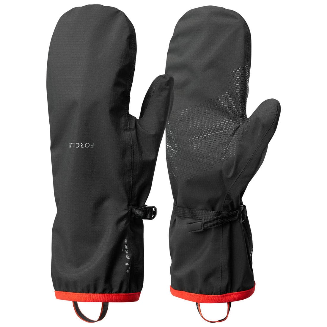 Sur-gants de trekking montagne - MT500 imperméables noir - adulte