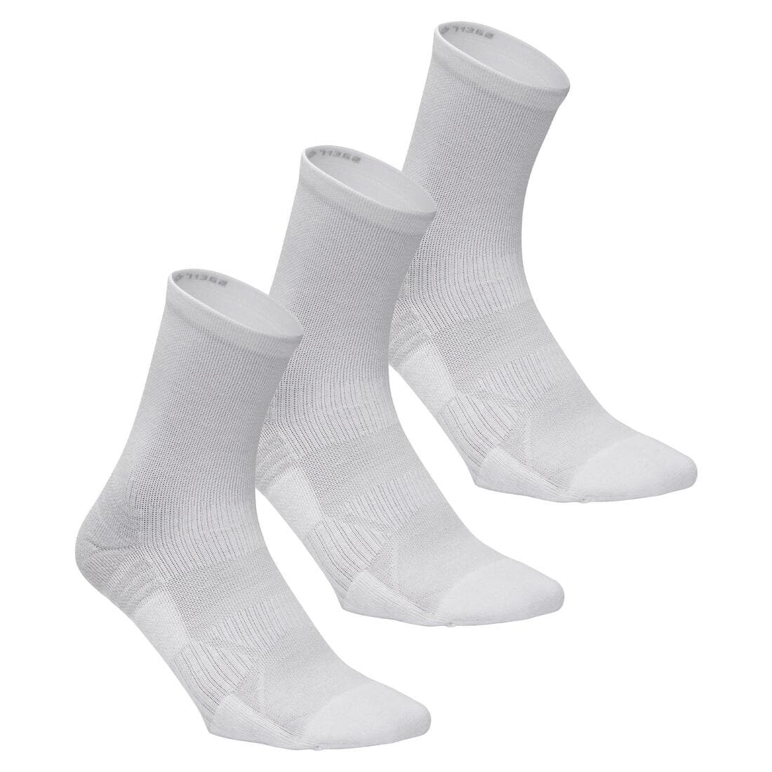 Chaussettes marche enfant WS 100 Mid blanc 3 paires