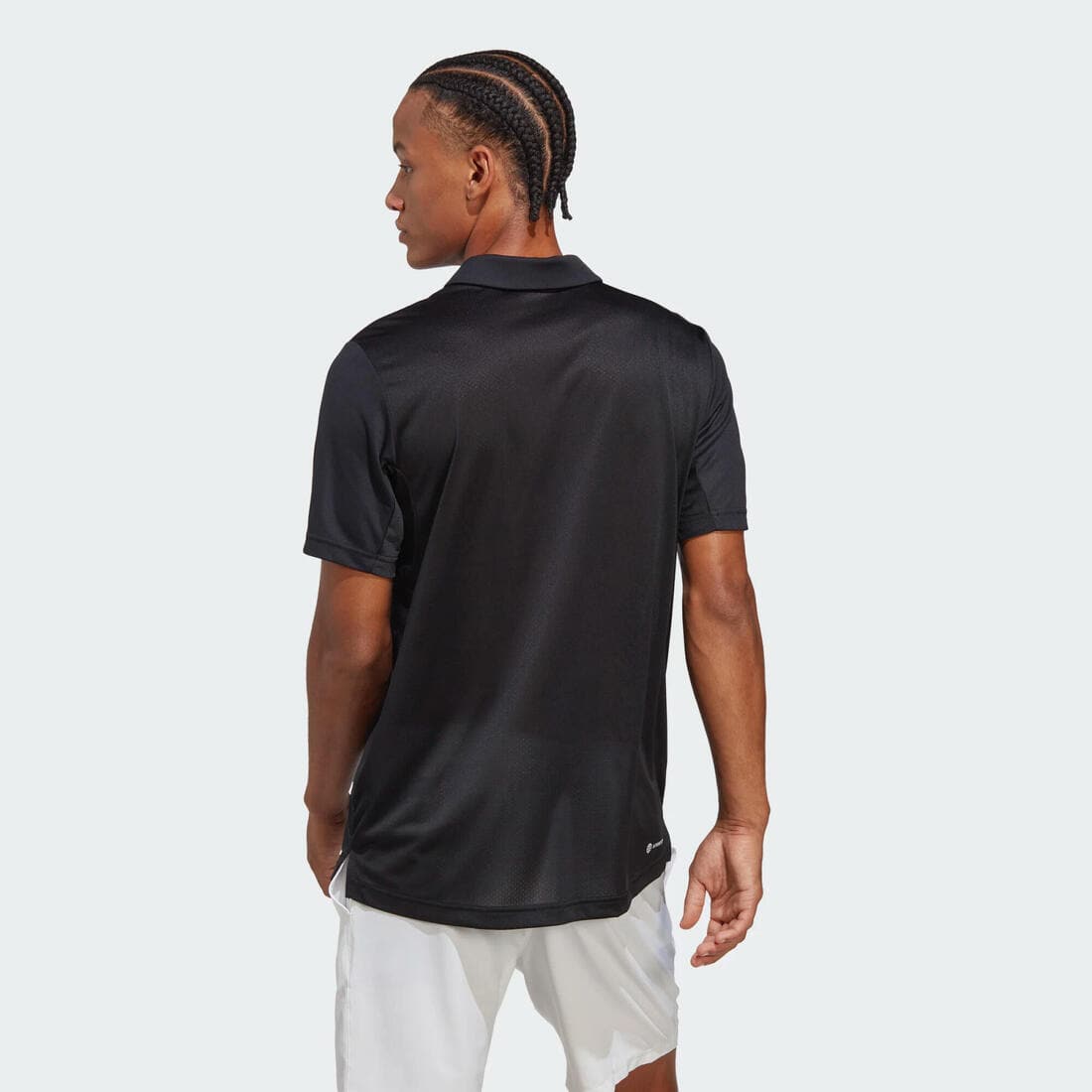 POLO TENNIS MANCHES COURTES HOMME - ADIDAS POLO CLUB NOIR