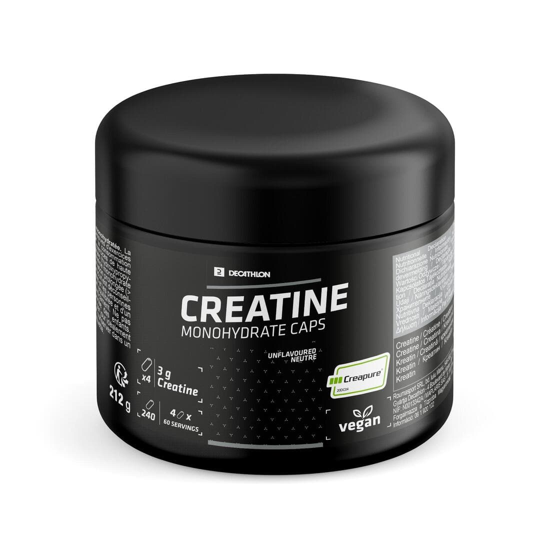 Créatine monohydrate caps labelisée Creapure®