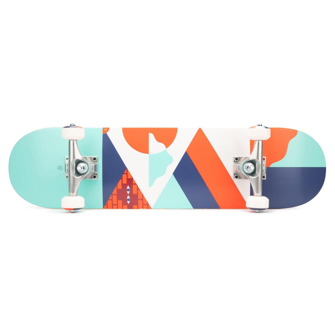 PLANCHE DE SKATE ENFANT 8 - 12 ANS CP100 MID GEOMETRIC TAILLE 7.6"