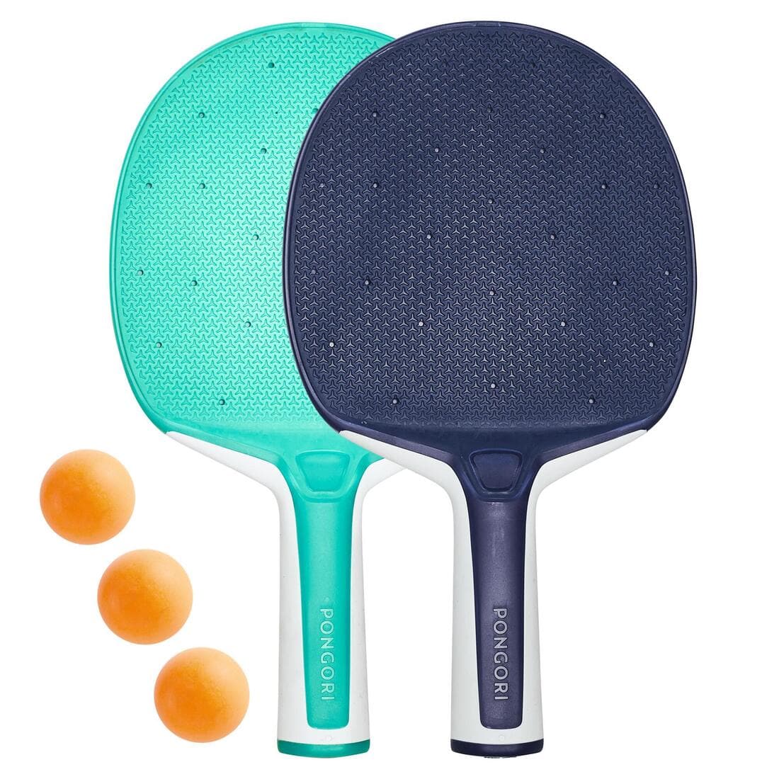 SET DE PING PONG 2 RAQUETTES RÉSISTANTES PPR 130 O ET 3 BALLES