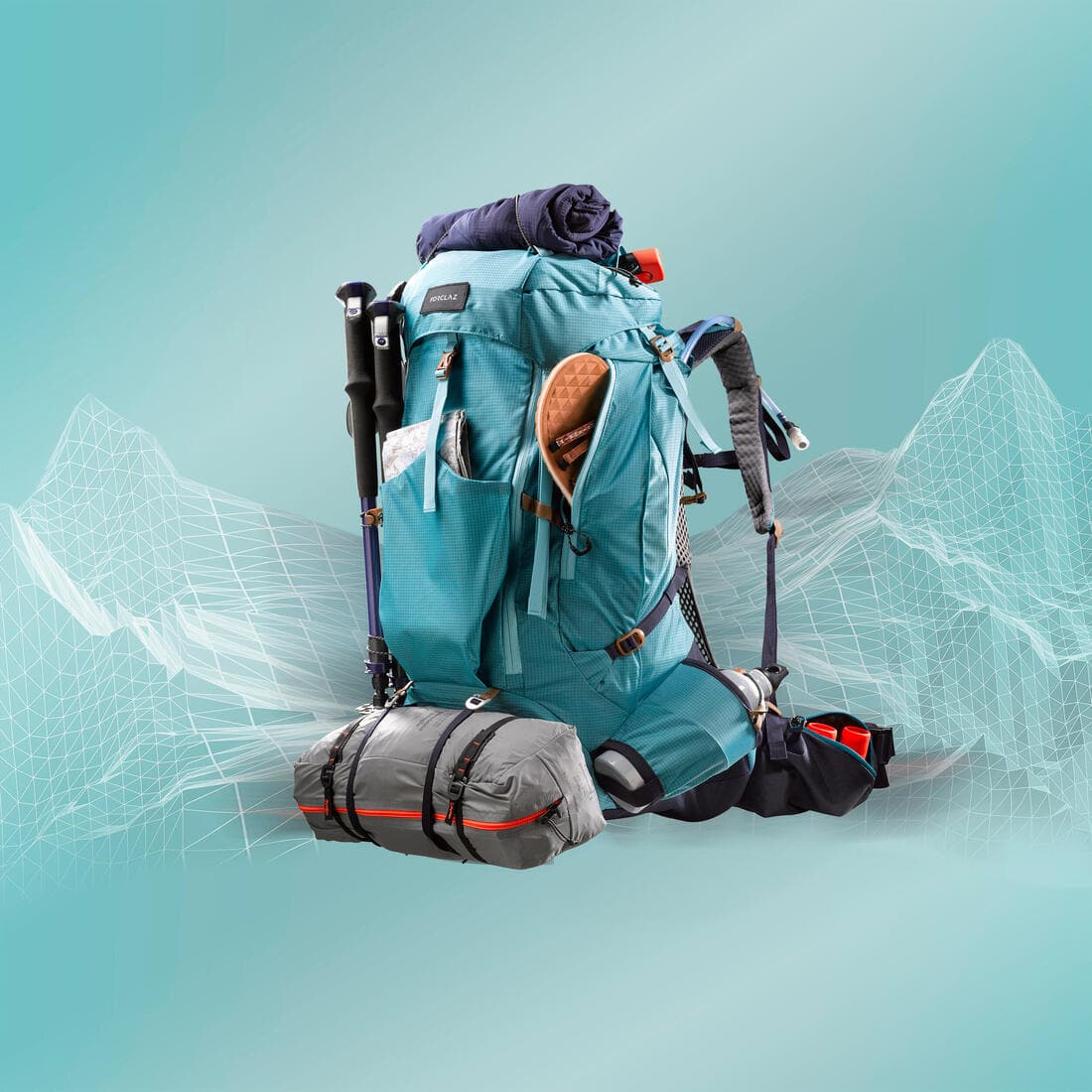 Sac à dos de trekking Femme 45+10 L - MT500 AIR